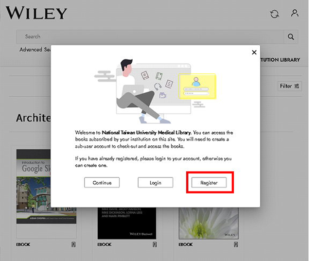 Wiley eText App註冊